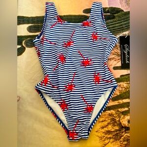Stylish Little Girls One Piece Palm Tree Swimsuit 🌵6